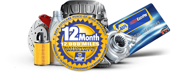 NAPA Warranty badge